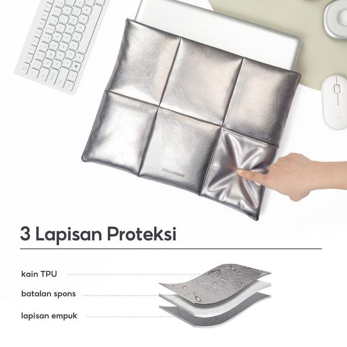 FULL DESIGN Rock 14inci Puffy Tas Laptop Sleeve