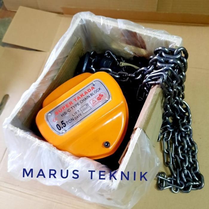 Takel /Derek/Chain Block 1/2Ton x 5m Supertakada