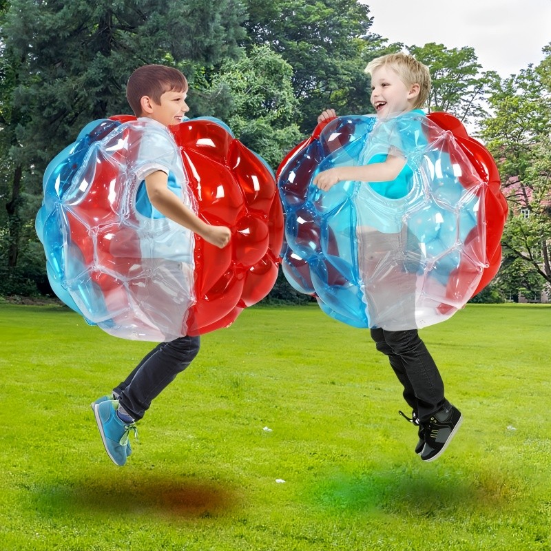 60cm Inflatable Bubble Balls Human Collision Buffer Ball Outdoor Activity Pvc Sumo Bumper Bopper Toy