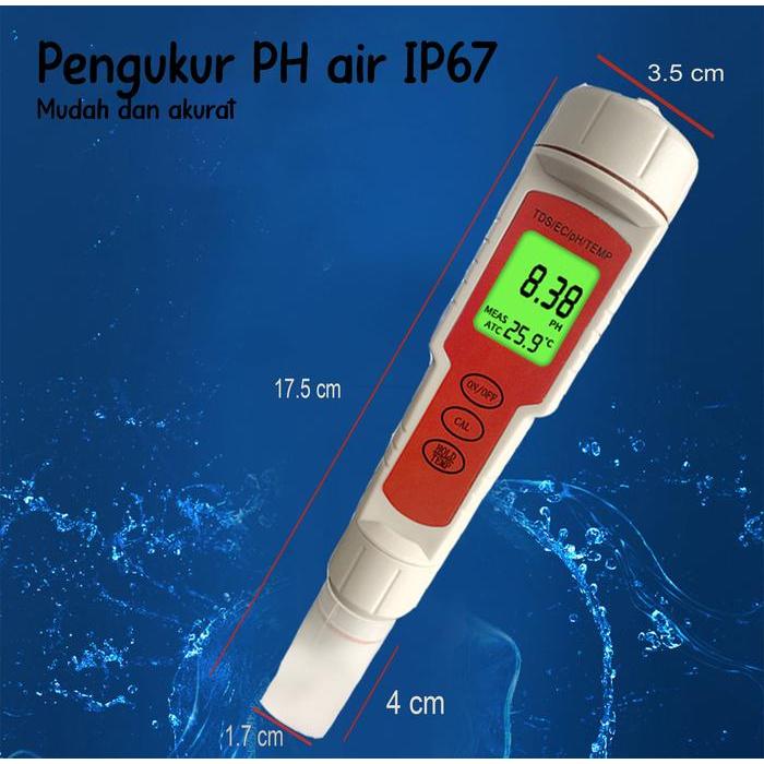 Alat Ukur Uji PH Meter Digital Air Minum Akuarium Tester PH Air Digita