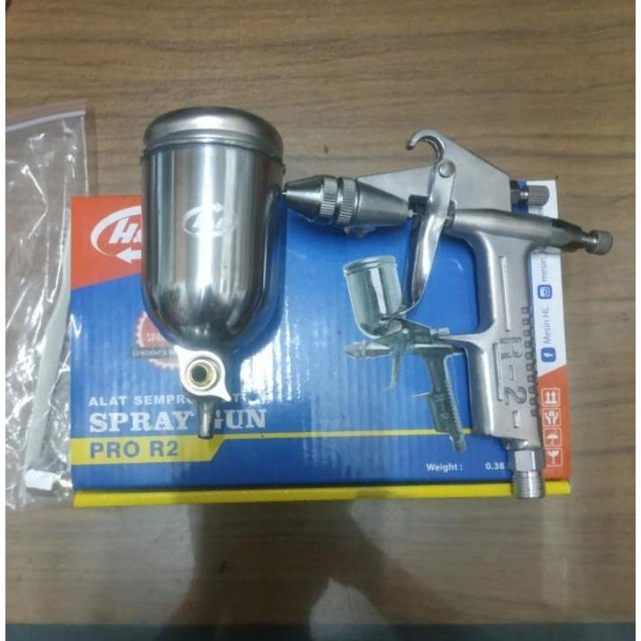 SPRAY GUN H&L PRO R2 TABUNG ATAS SPRAYGUN CAT PAINT AIR BRUSH HL
