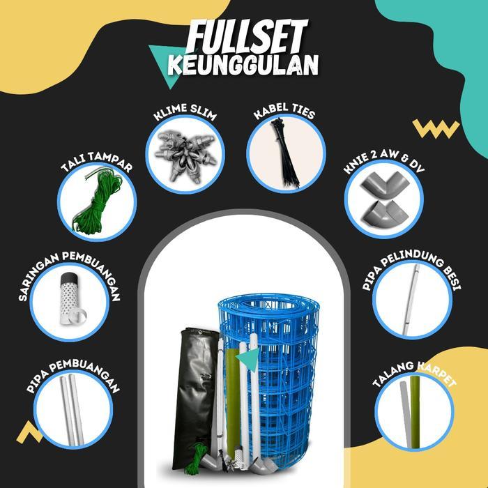 Promo Kolam Bulat D3 Hdpe 500 Mikron Fullset Tbk