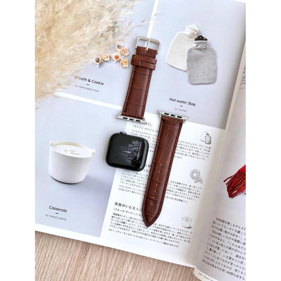 Stok Baru Tali Jam Tangan Strap Apple Watch Series 2 3 4 40mm 44mm 42mm IWO 8
