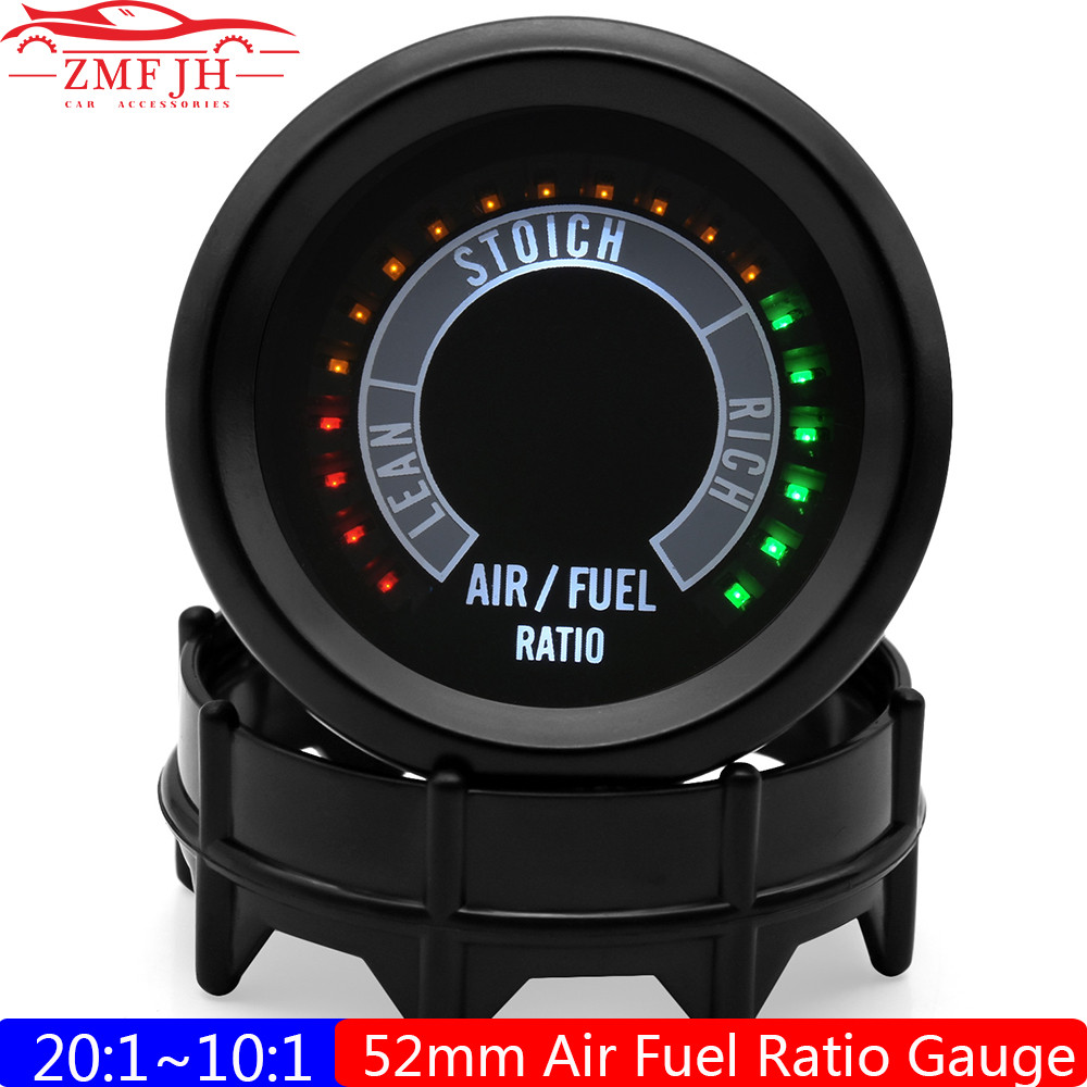 20:1~10:1 Air Fuel Ratio Gauge 2" 52mm Auto Car AFR Meter LED Digital Display AFR for Gasoline Car 1