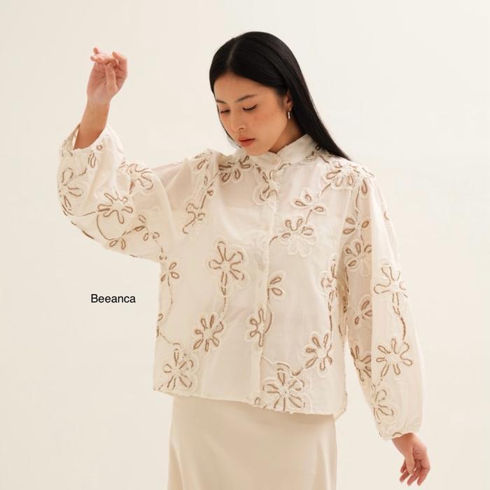 Beeanca - Lily Blouse Blouse Atasan Wanita Blouse Lebaran