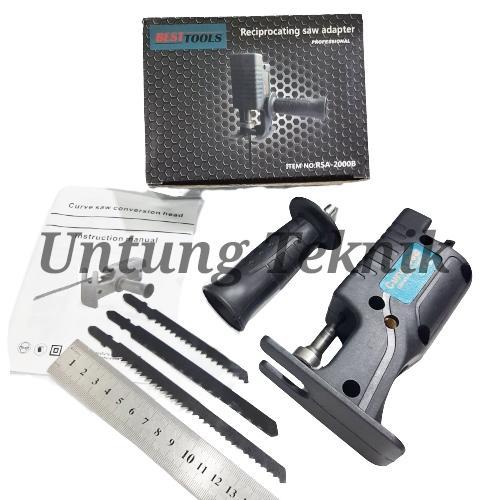 Adaptor Bor Reciprocating Jigsaw Drill Gergaji Kayu