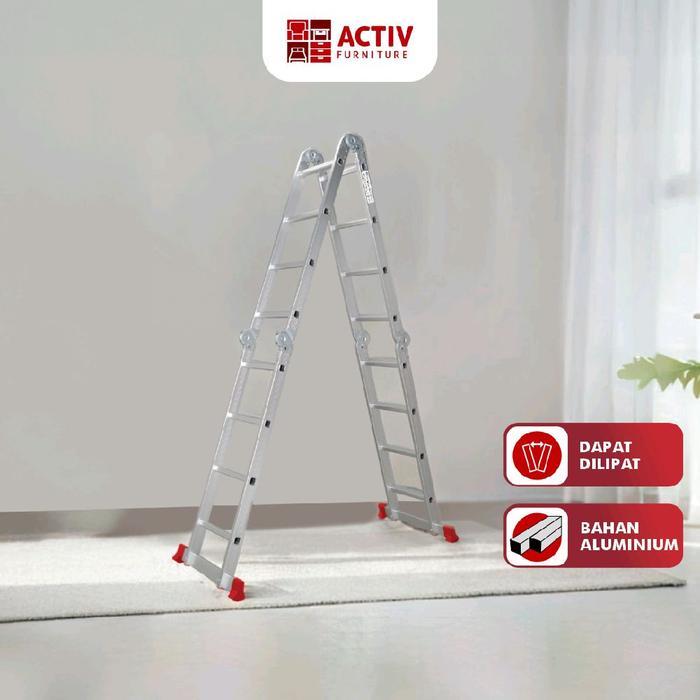 tangga alumunium tangga lipat tangga w tangga panjang tangga 5m alumunium