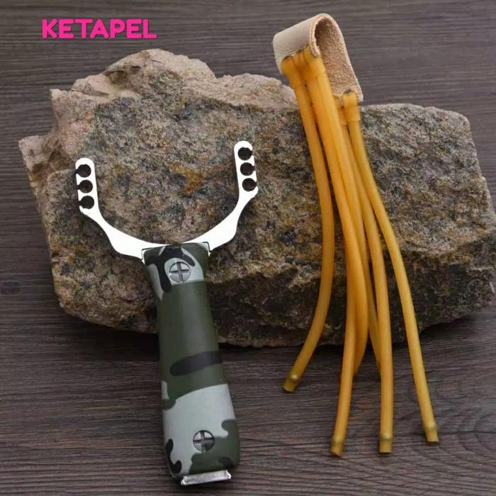 Ketapel Alluminium Berburu Slingshot Survival