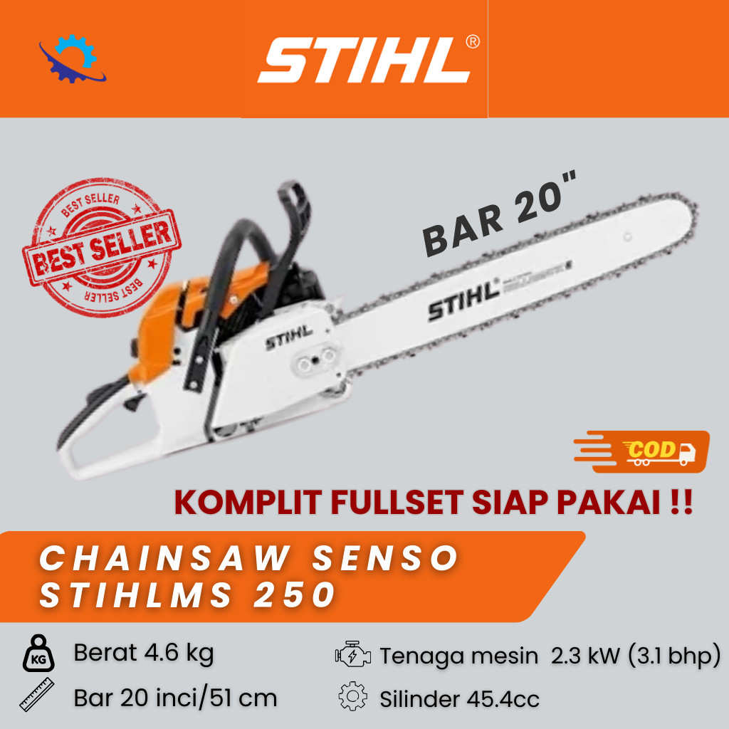 Mesin Chainsaw Senso STIHL MS 250 20 Inch ASLI ORIGINAL BISA COD Promo Termurah Gergaji Mesin Siap P