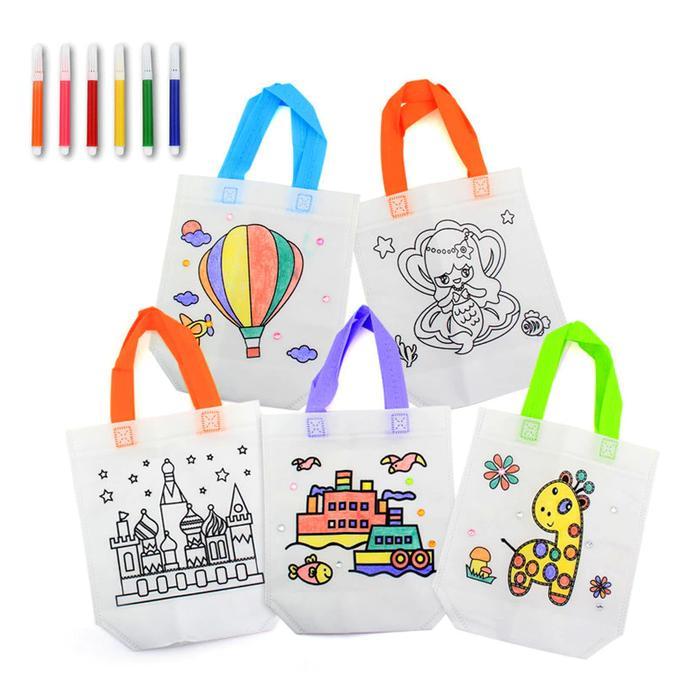 DIY Graffiti Coloring Bag