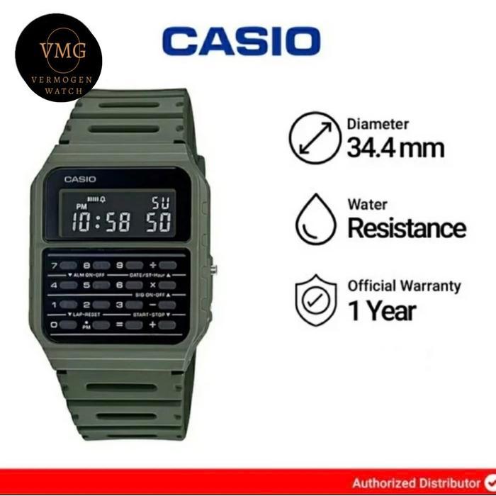 Jam Tangan Casio Kalkulator Ca-53Wf-8B Original & Bergaransi