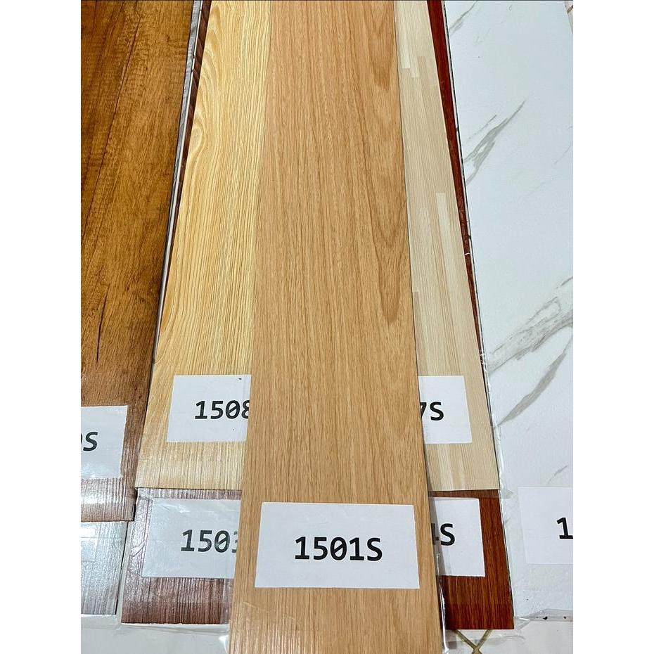 PROMO VYNIL LANTAI Sticker vynil lantai kayu bahan full pvc ukuran 91cm x 15,2cm