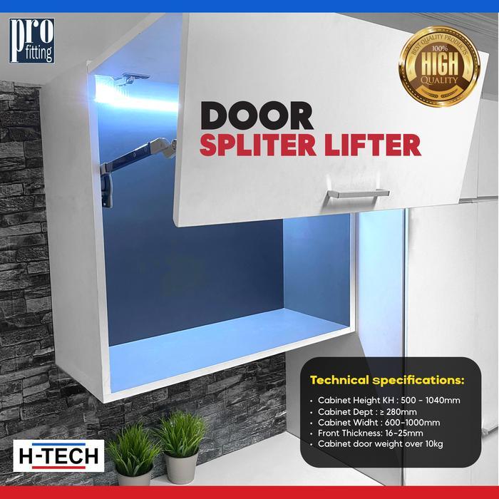 ENGSEL PINTU BUKA ATAS DOOR SPLIT LIFTER H-TECH / ENGSEL PINTU LEMARI ATAS MODERN H-TECH -
