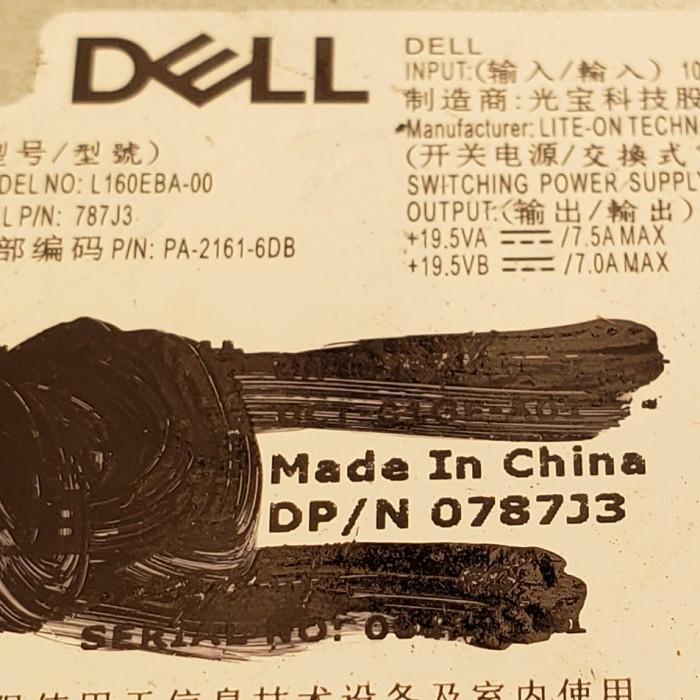 PSU AIO Dell OptiPlex 7480 AIO 160 Watt Power Supply - 0787J3