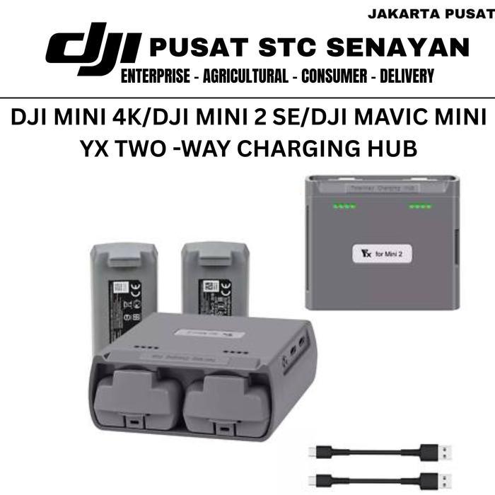 CHARGING HUB CHARGER BATERAI DJI MINI 4K MINI 2 SE ORIGINAL LKTOP TWO WAY CHARGING HUB DRONE