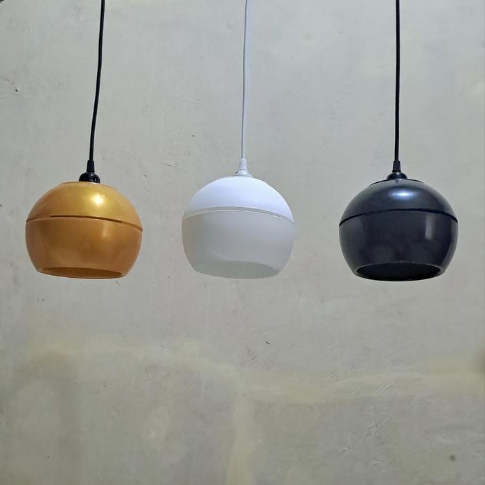 LAMPU GANTUNG BULAT MINIMALIS KAP LAMPU HIAS GANTUNG
