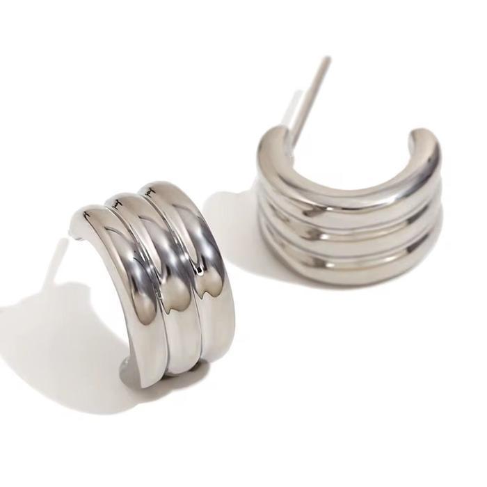 ANTING HIJAB SETENGAH BULAT ANTING PERAK ANTING ANTING PLUG ANTING TINDIK HIASAN HIJAB KEKINIAN