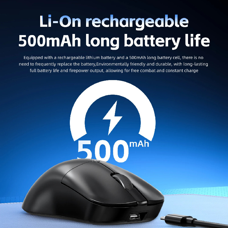 DARK ALIEN X11 Pro Wireless Mouse,Bluetooth/2.4G/wired Tri-Mode Mouse ,PAW3311 RGB Magnetic charging