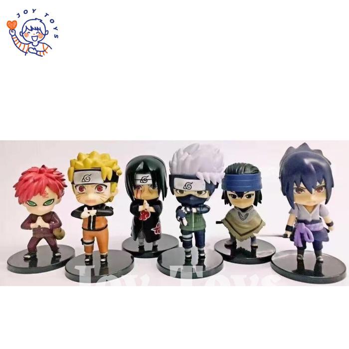 NARUTO ITACHI CHIBI 10CM 6 PCS 156 NARUTO SHIPPUDEN ANIME ACTION FIGURE Patung Itachi Naruto Chibi