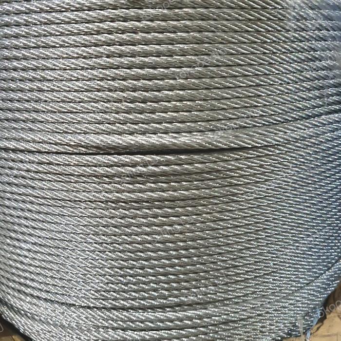 * Kawat Seling Baja 3mm IWRC 7x7 Galvanis