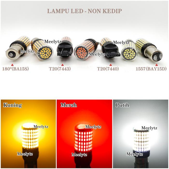 "New" Lampu LED sign Superbright Bayonet Stoprem 144 led super terang T20 144 mata led 12volt-24volt