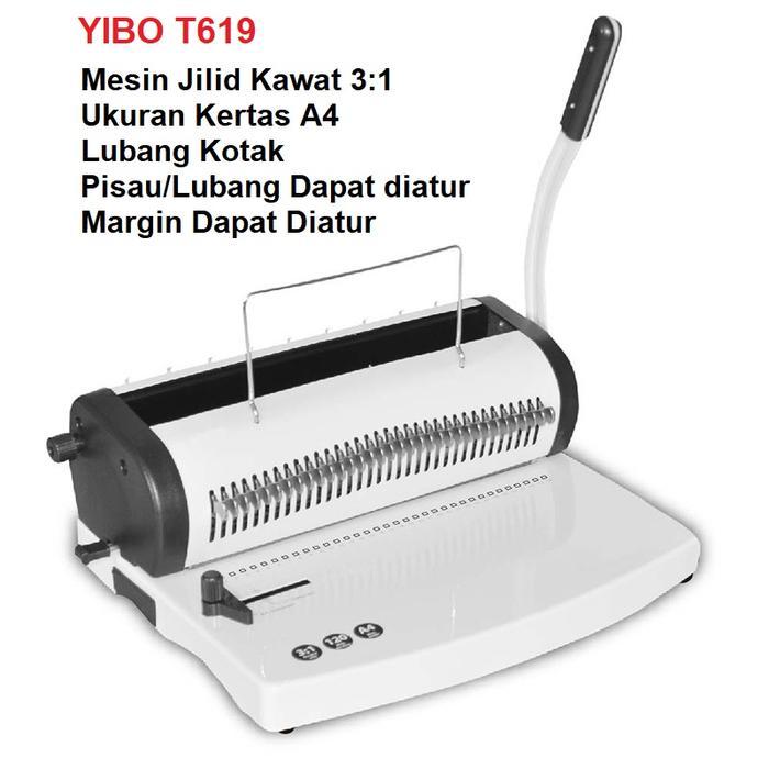 Mesin Jilid (Binding Machine) Yibo T619 (Wire Binding)