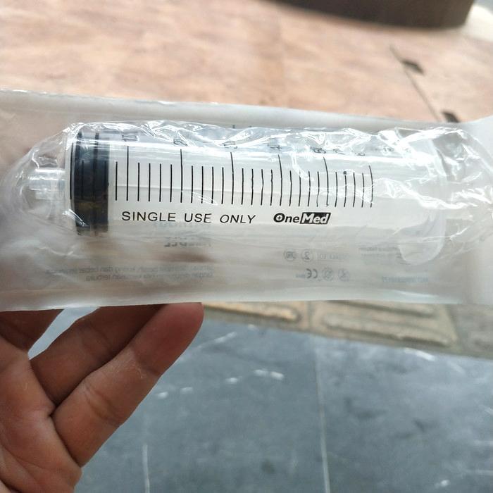 JTTOP" SUNTIKAN 50ML/SYRINGE/SPUIT 50CC ONEMED LUBANG TENGAH (TANPA JARUM)