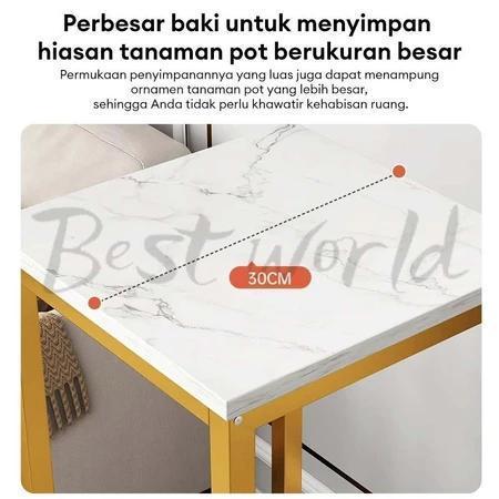 Rak Bunga 2 Susun Rak Taman Tanaman Pot Holder Standing Planter Rak Rak Susun Penyimpanan Rak Pot