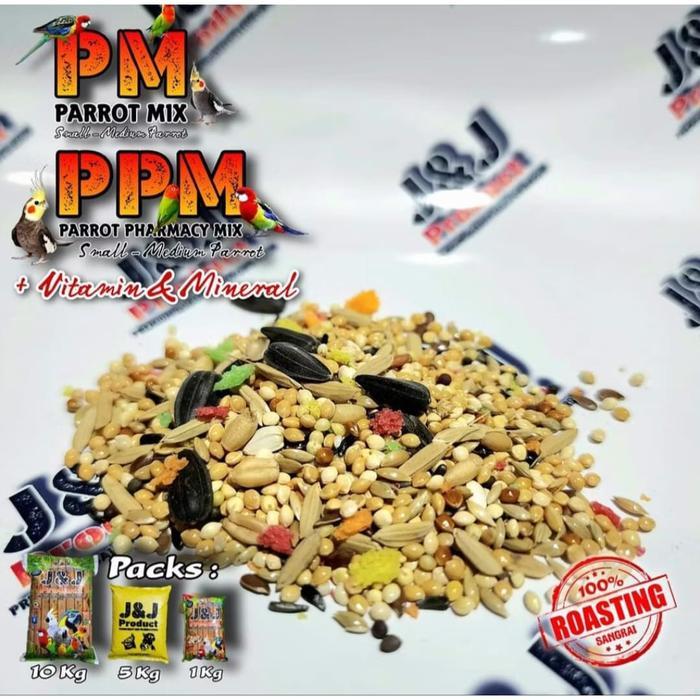 J&J Parrot Mix (kemasan 1 kg)