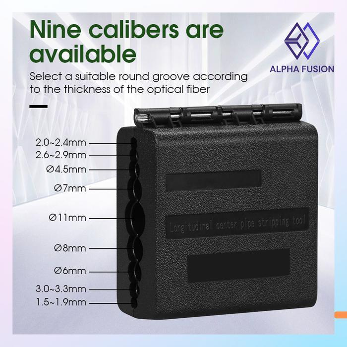Fiber Optic Stripper Slitter Tube 1.5-11mm Pengupas Kabel Fiber Optic Kabel Listrik dan Fiber Optic