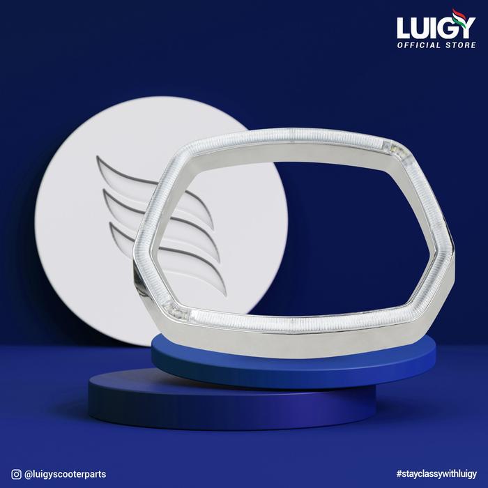 Ring Lampu List Headlamp Led Vespa Sprint Black Luigy