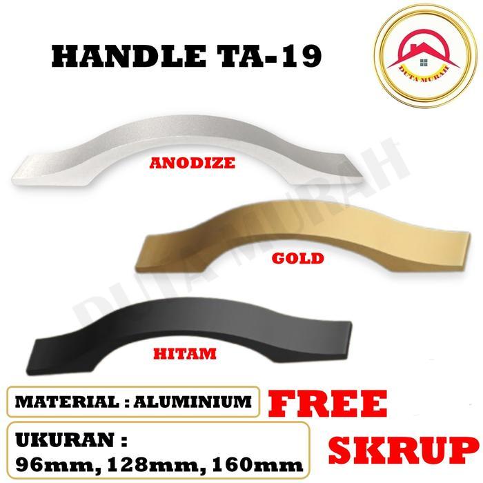 Handel Tarikan Laci / Lemari Pintu Minimalis Handle TA 19 Tarikan Lemari Aluminium