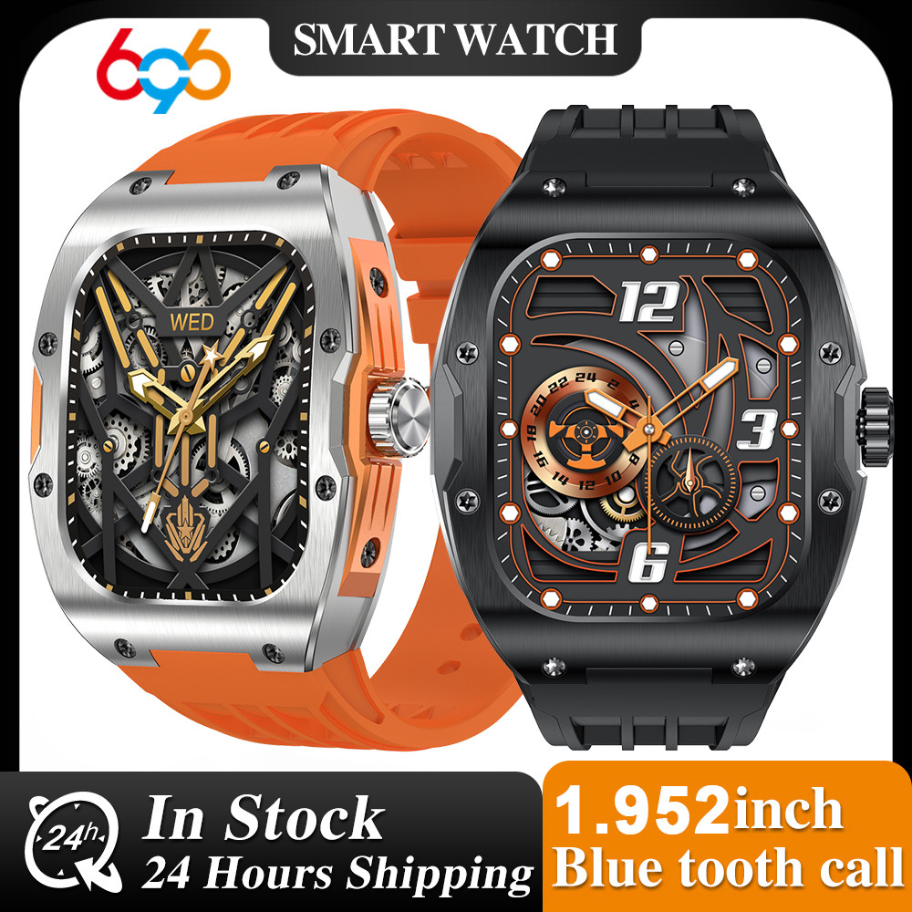 Outdoors 1.952" AMOLED 3D Screen BT Call Smart Watch Sport Fitness Waterproof 128M Memory Smartwatch