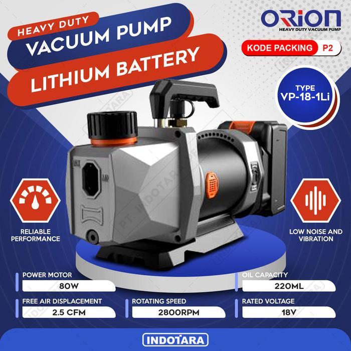 [] Cordless Vacuum Pump Mesin Pompa Vacuum Orion Lithium VP-18-1Li