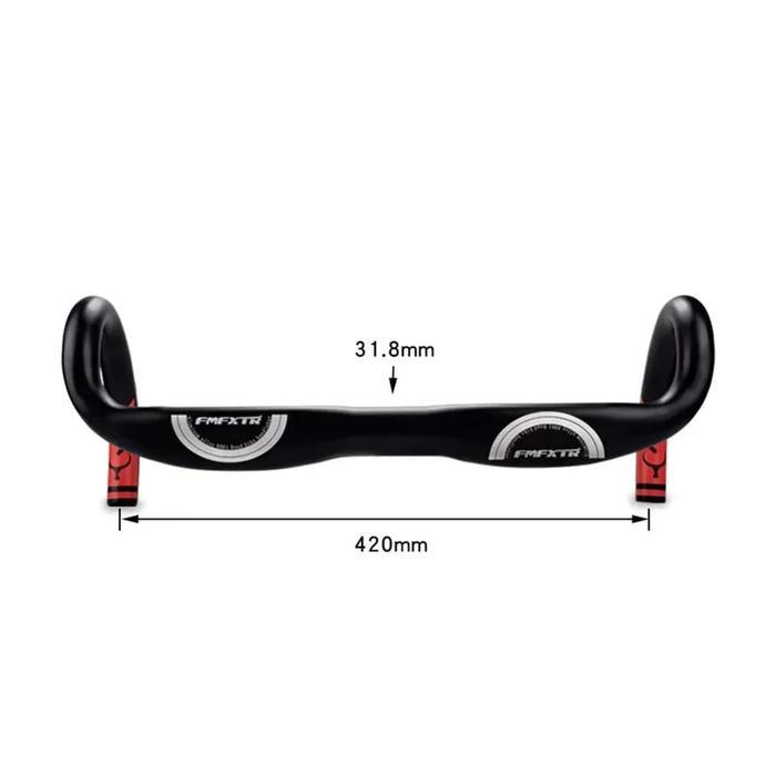 FMFXTR Handlebar Dropbar FMFXTR Stang Drop Bar Sepeda Balap Roadbike Road Bike 31.8 x 420 mm Aero