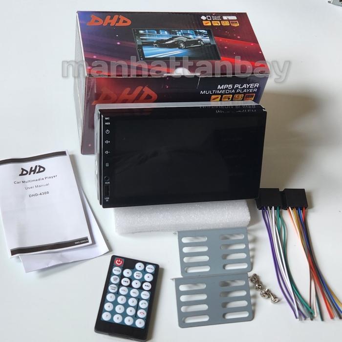 Head Unit Double Din Full Glass Touch Panel 7 Inch DHD-4300