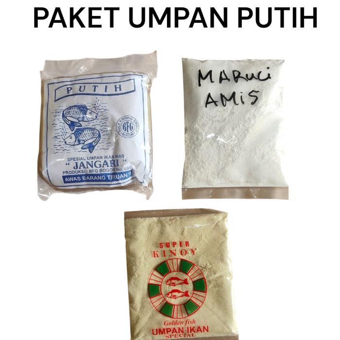 UMPAN PUTIH IKAN MAS PAKET UMPAN SUTEL MANCING IKAN MAS TANPA ESEN GACOR