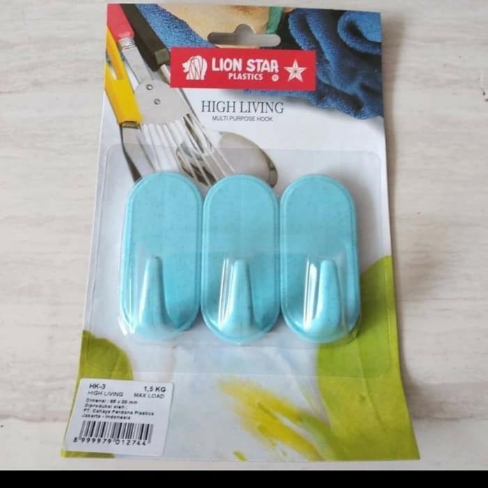 NEWW Lion Star HK 3 Multi Purpose Hook Hanger Gantungan Tempel Lion Star