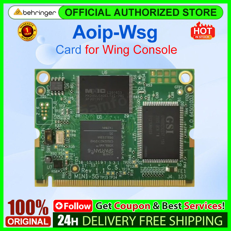 DISKON Behringer Aoip-Wsg Card for Wing Console for WING-BK WING-COMPACT WING-RACK WING-dante GDECO 