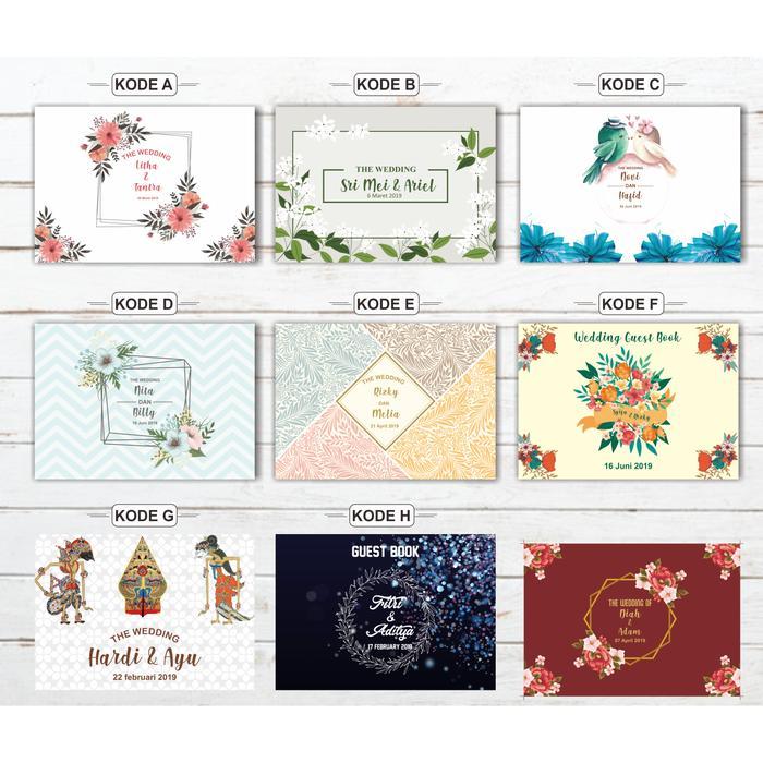 JTTOP" BUKU TAMU HARDCOVER PREMIUM / BUKU TAMU PERNIKAHAN MURAH