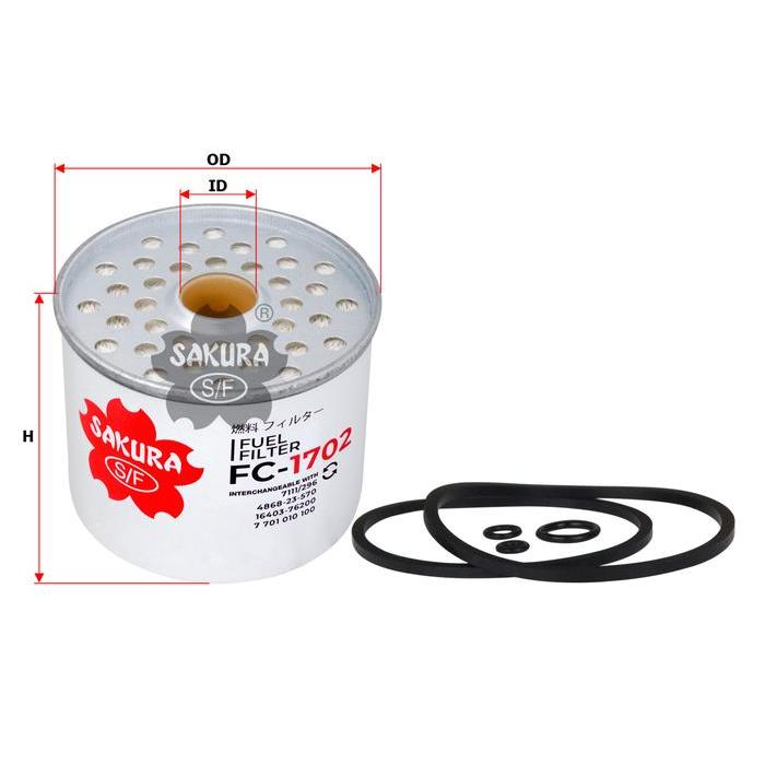 Filter Solar/Fuel Perkins Sakura FC-1702