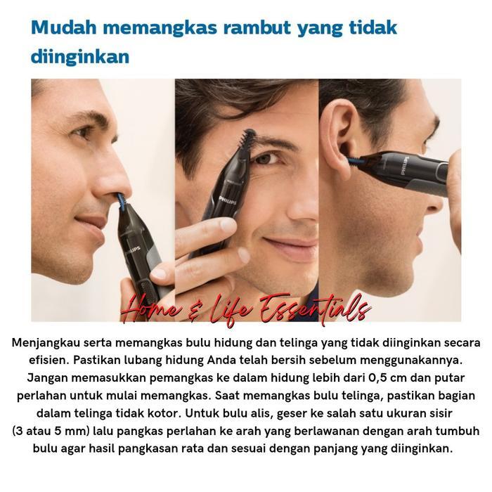 Nose Trimmer Philips 3000 Series Nt3650 Alat Cukur Bulu Hidung Philips