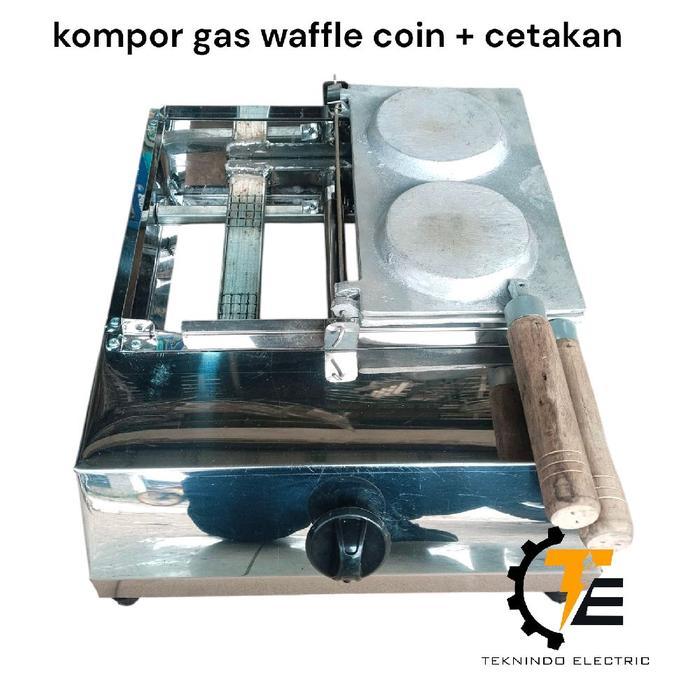 Kompor Gas Waffle Coin Wafel Koin + Cetakan Terbaik