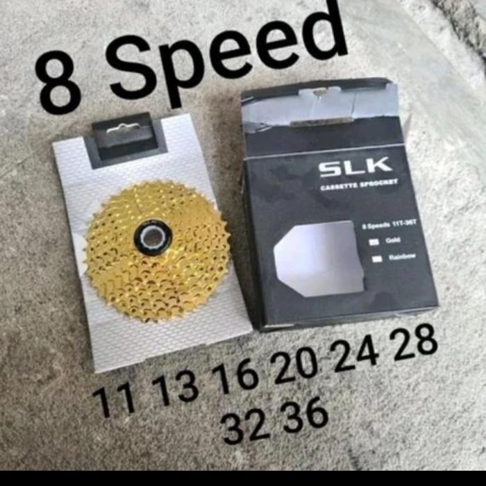 Cassette Sprocket 8 Speed 11-36T Slk Gold