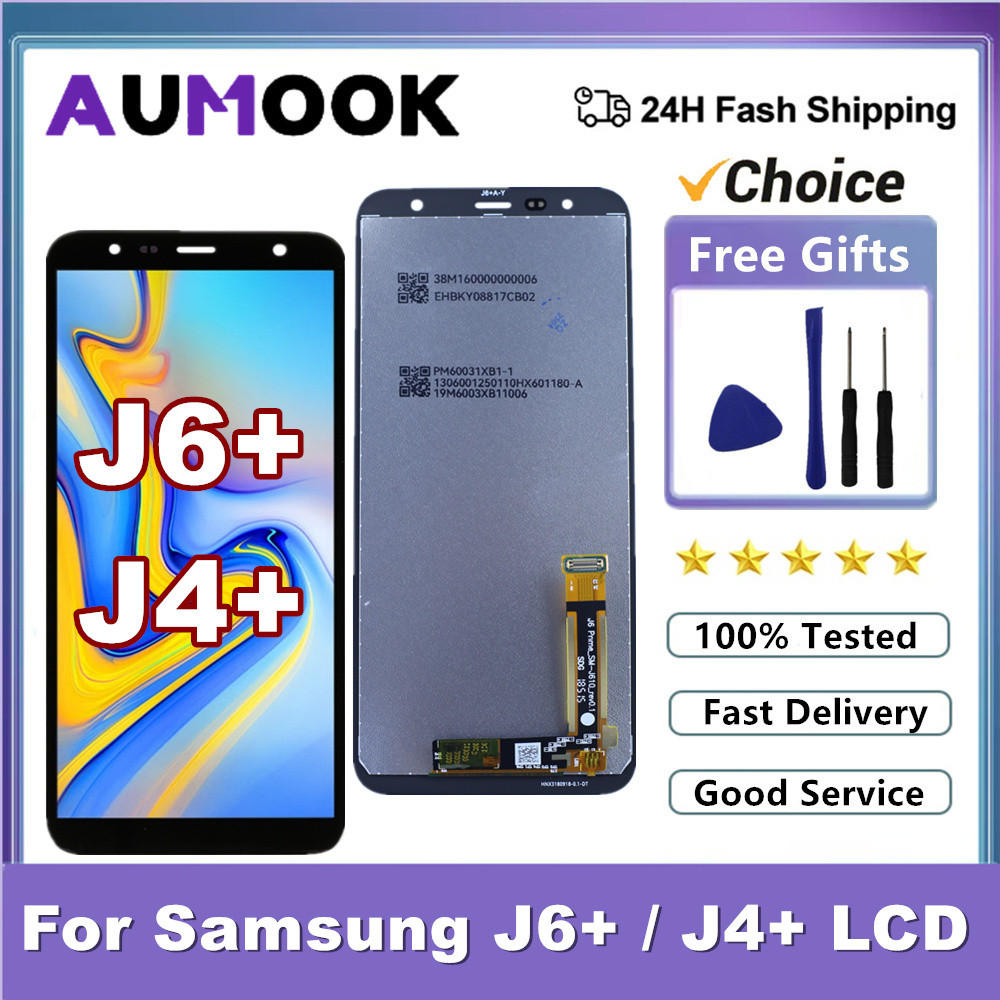 6.0'' LCD For Samsung Galaxy J6+ J4+ LCD J610 J610F J610FN J415 J415F Display Touch Screen For
