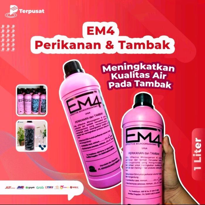 (COD) EM4 Perikanan Tambak Probiotik Organik 1 Liter Meningkatkan Kualitas Air Mengurangi Antibiotik