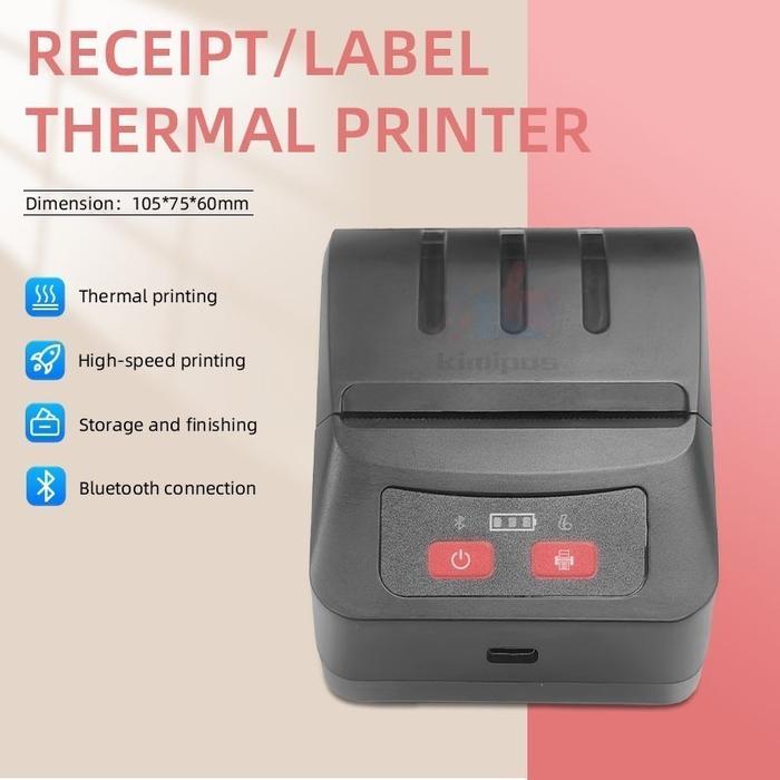 Rol Kertas Termal Gratis Disertakan - Mp-230 58Mm Printer Kertas Termal Kasir Portabel Mendukung