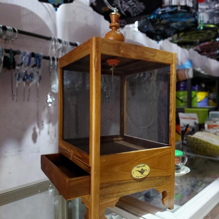 kandang jangkrik jati besar