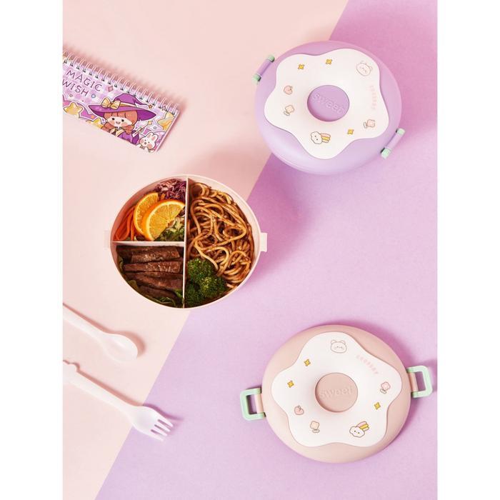 Lunch Box kotak makan Donat sekat plastik