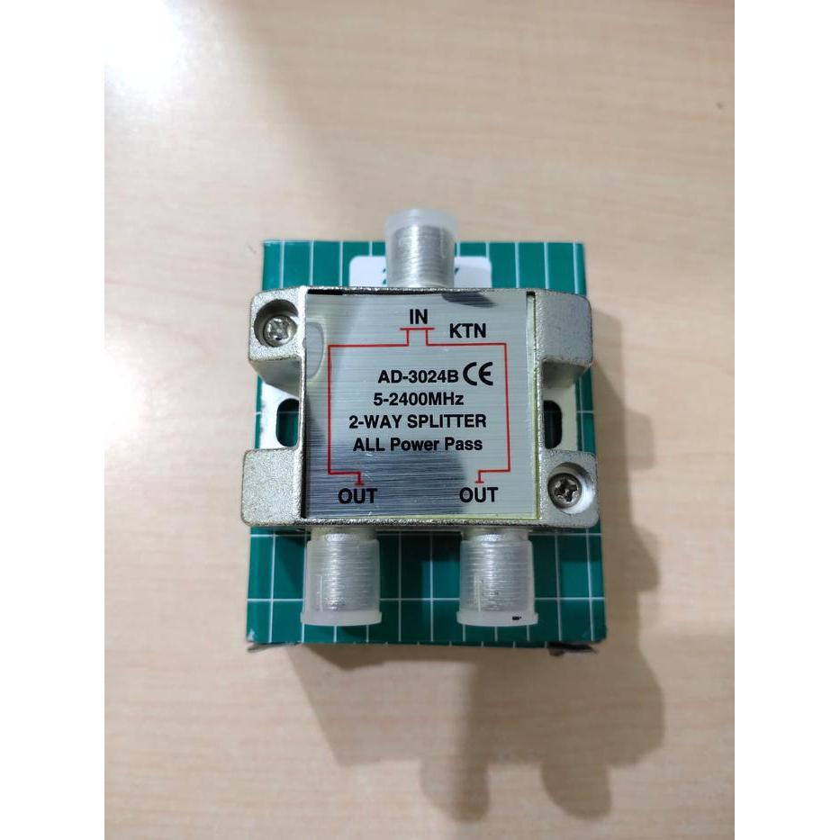 Spliter TV 2 Way Pembagi Antena / Splitter TV 2 Way Penguat Antena